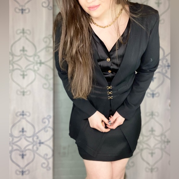 Vintage Two in One Jacket Blazer Dress By Dawn Joy Fashions - Picture 9 of 12